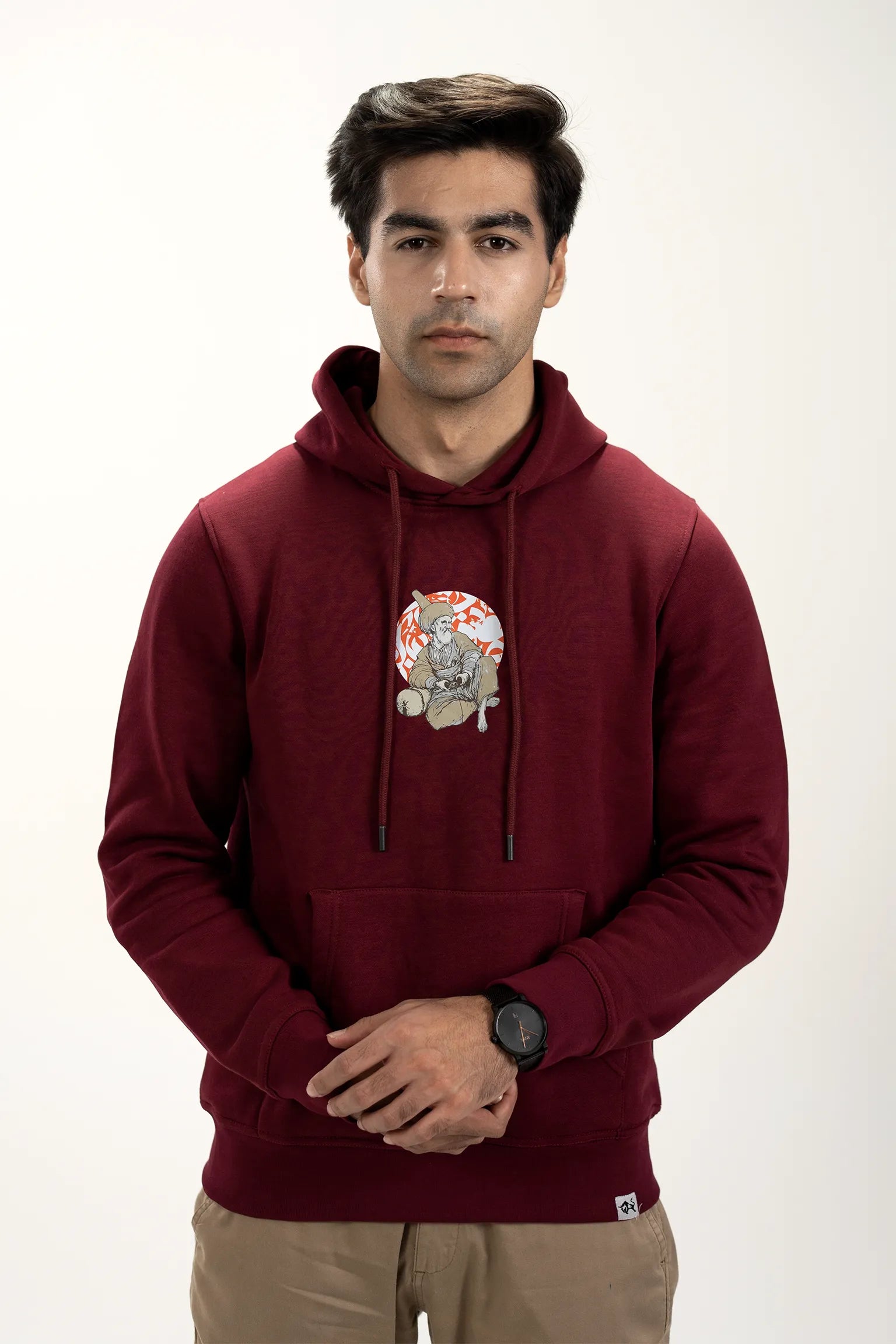 Men’s Hoodie – Crimson Sage (Burgundy)